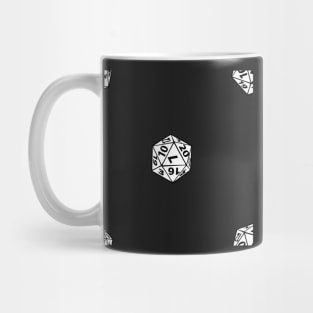 Role playing game D20 pattern Mug